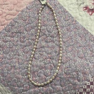 Elegant White Pearl Necklace